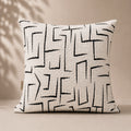 Black & Ivory Boho Cushion