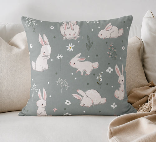 Bunny Meadow Cushion