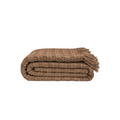 Mocha Grid throw
