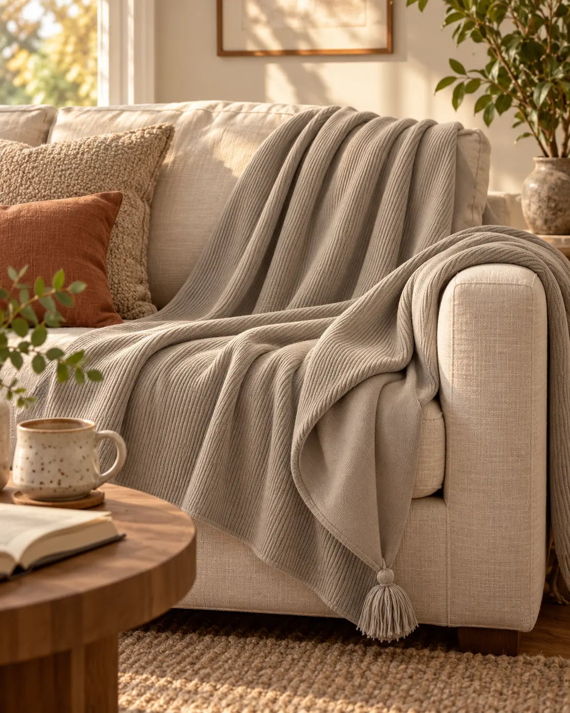 Holm Ribbed Throw
