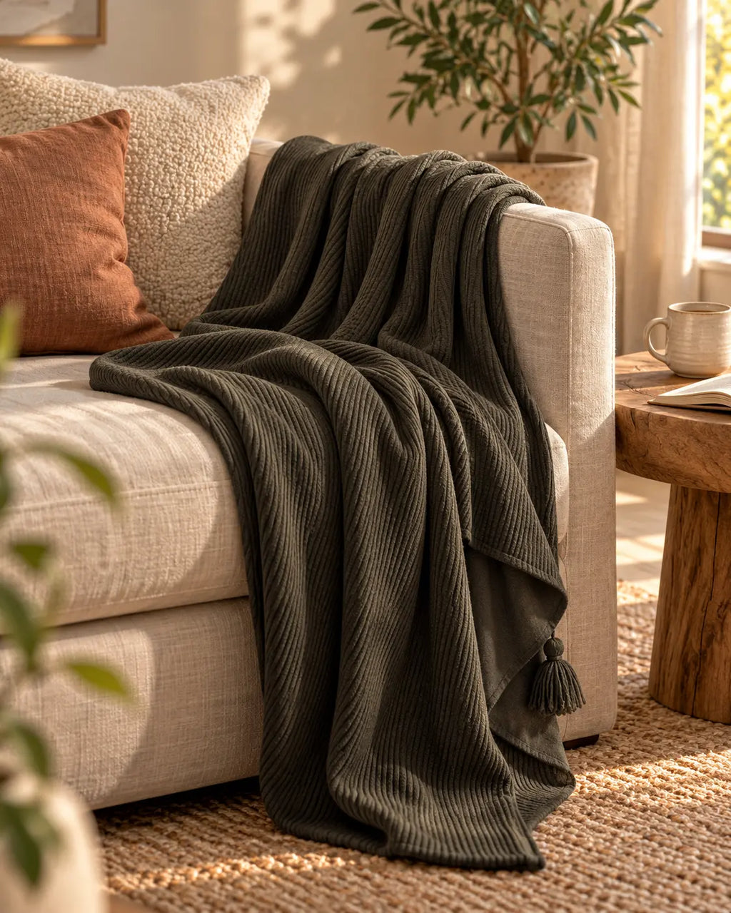 Holm Ribbed Throw