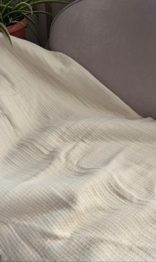 Cream Throw