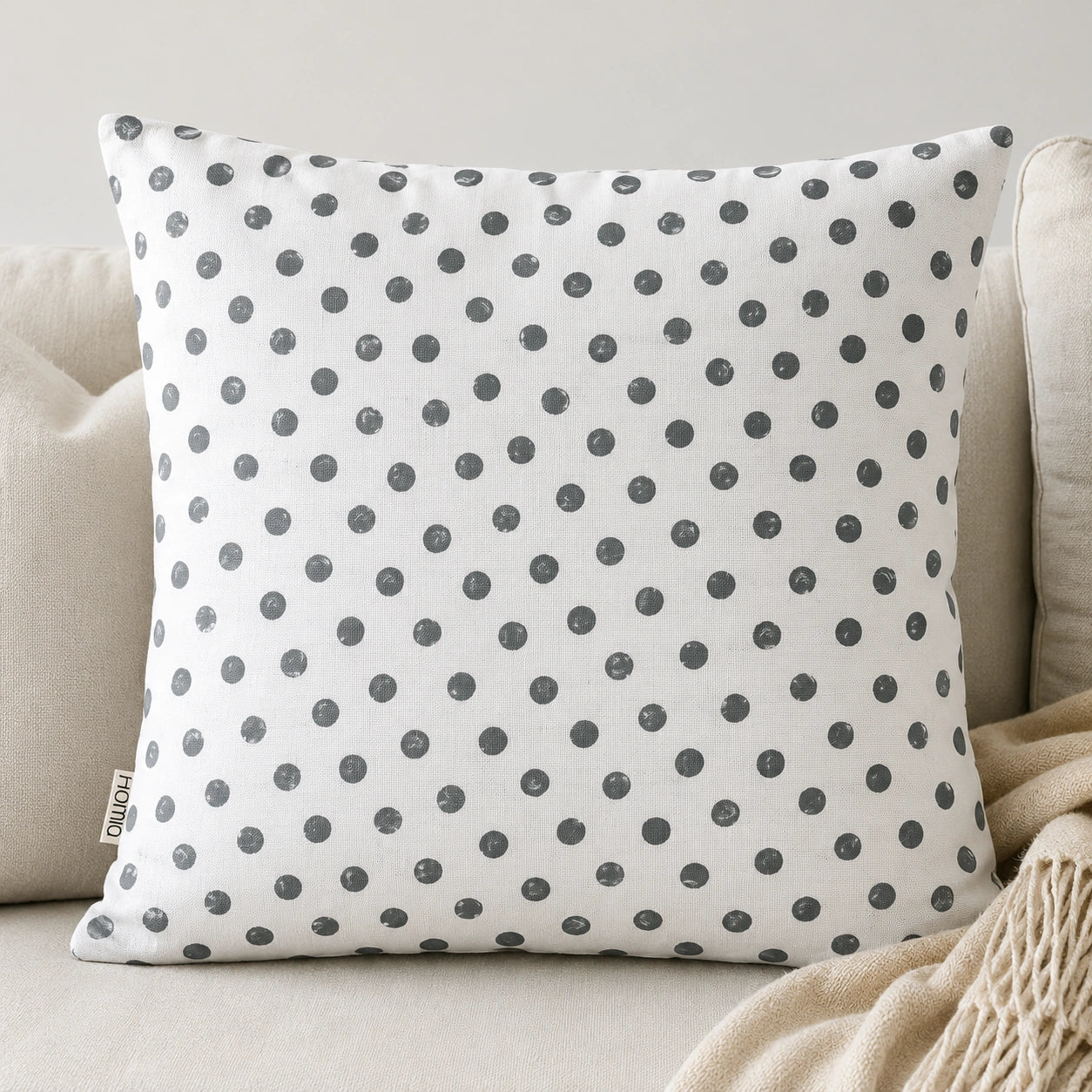 Mint Polka Dot Cushion