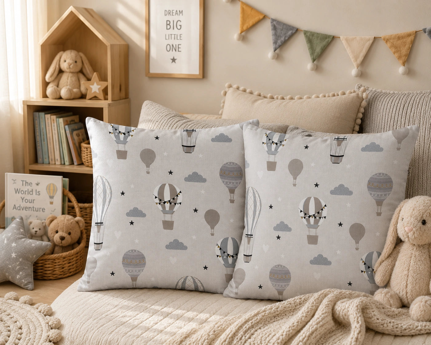 Hot Air Balloon Cushion