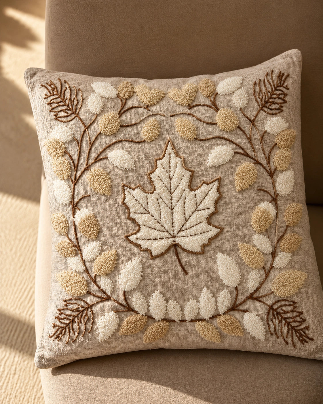 Maple Wreath Cushion